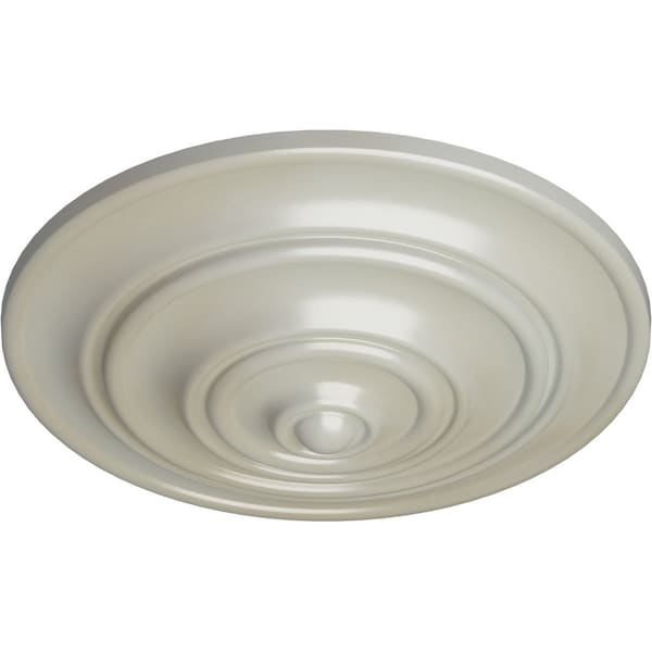 Classic Ceiling Medallion (Fits Canopies Up To 4 1/8), Hand-Painted Flash Blue, 13 1/4OD X 1/2P